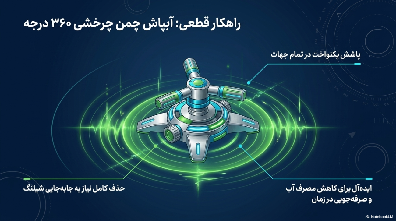 راهنمای خرید آبپاش چمن حرفه‌ای