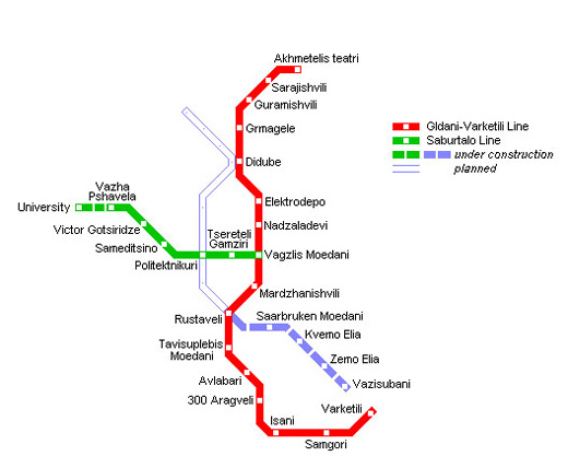 مترو در کشور گرجستان