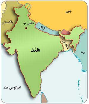 نقشه هندوستان