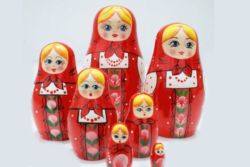 عروسک چوبی تو در تو کیف