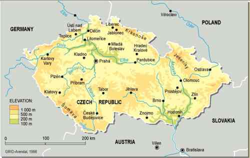 نقشه جمهوری چک