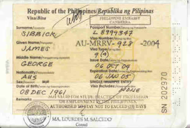 ویزا فلیپین 1