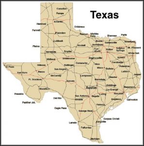 نقشه تگزاس