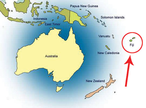 نقشه فیجی