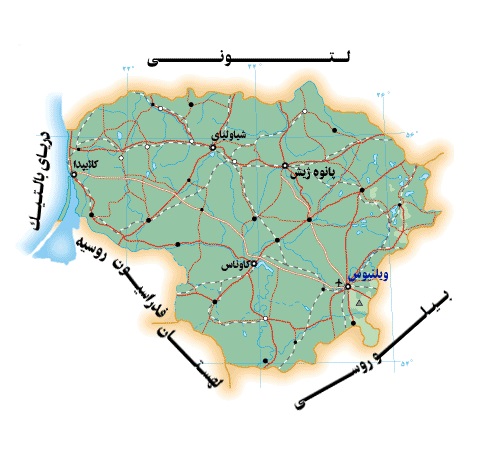 نقشه لیتوانی