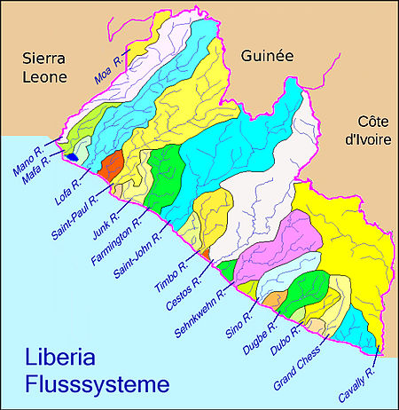 نقشه لیبریا