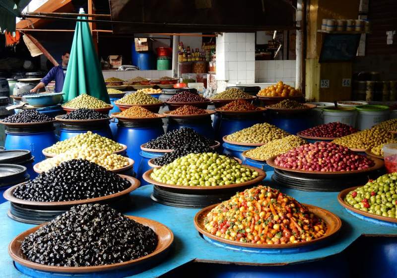 بازار زیتون مراکش