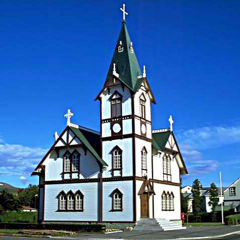 کلیسای شهر هوساویک ایسلند