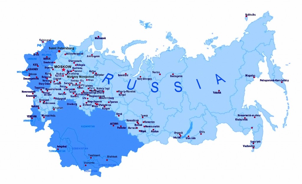 روسیه نقشه