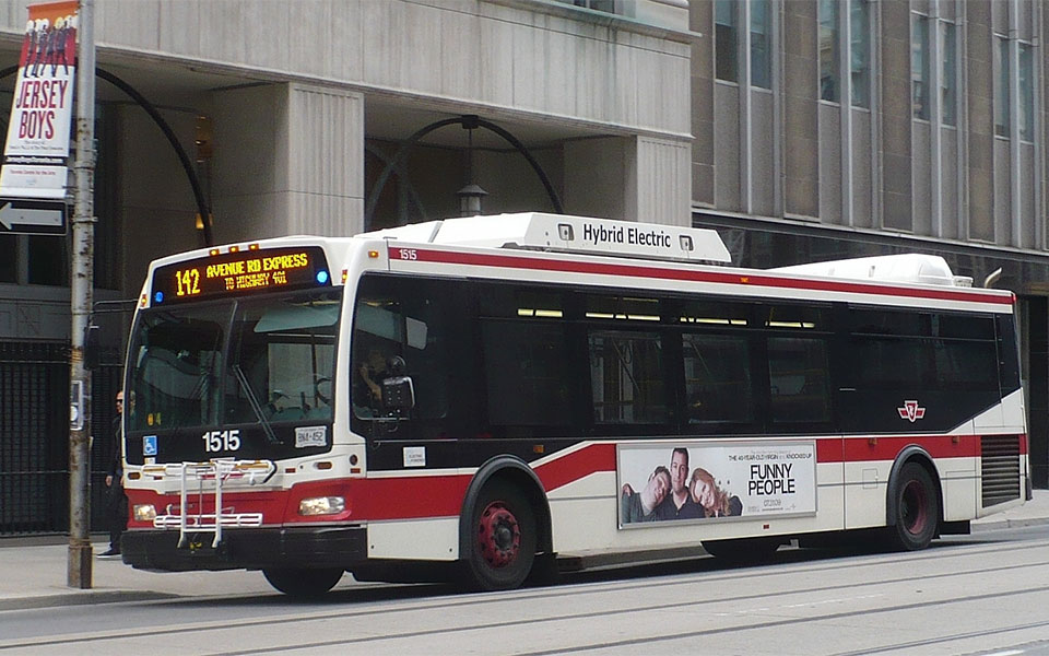 اتوبوس برقی در کانادا