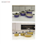 سرویس قابلمه و تابه لانه زنبوری 7 پارچه هلنا