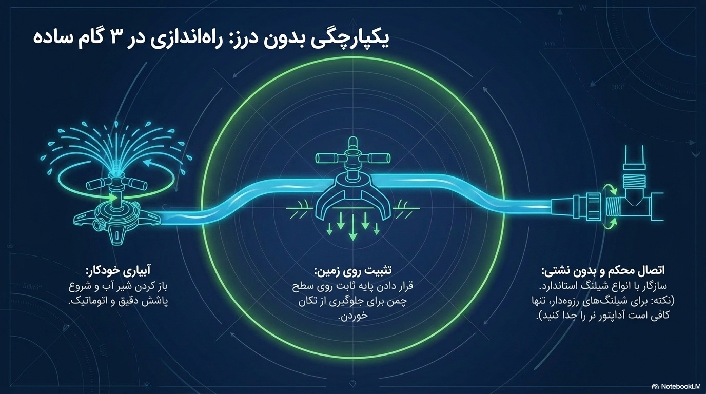 راهنمای خرید آبپاش چمن حرفه‌ای